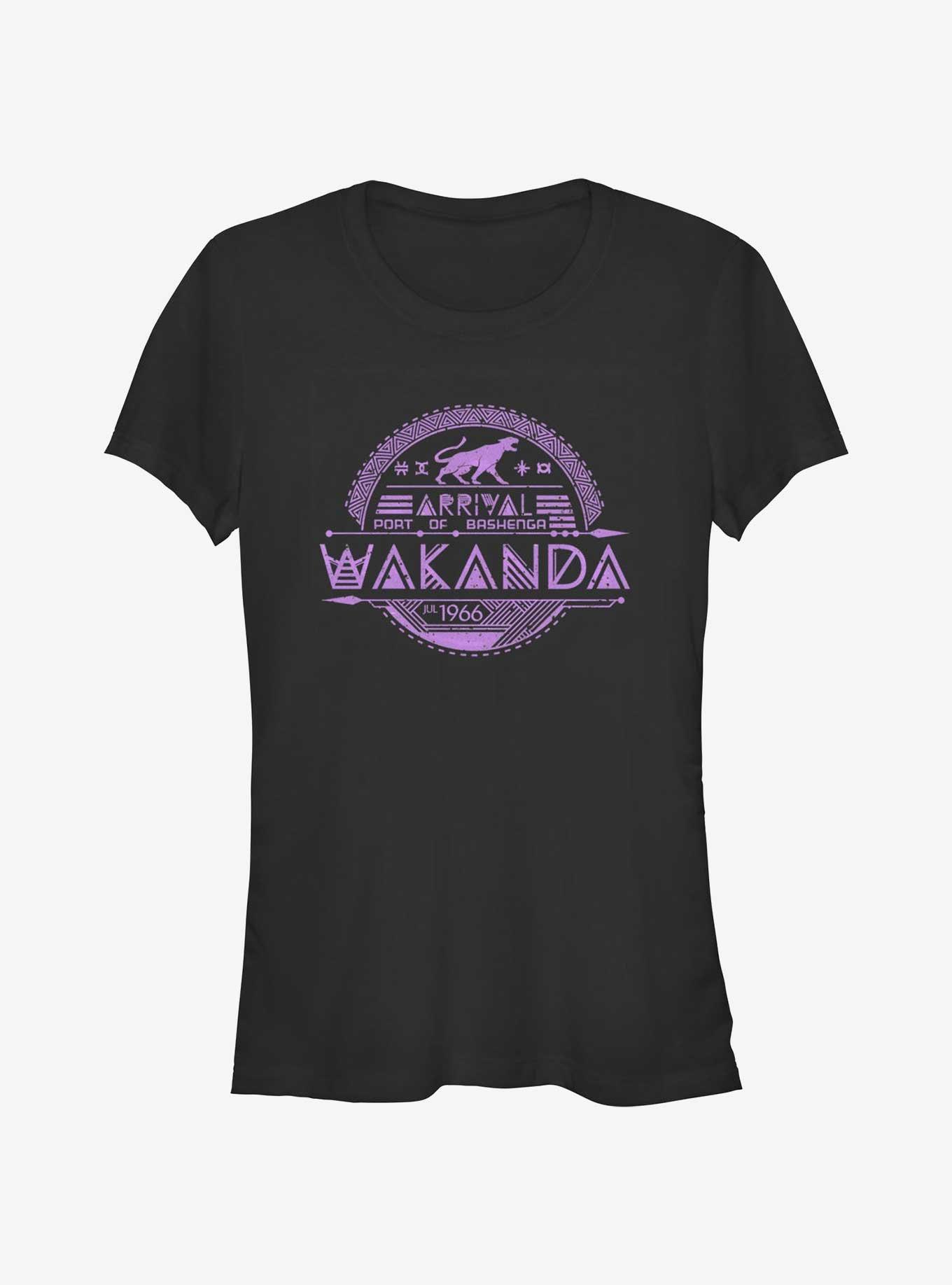 Marvel Avengers Port Of Bashenga Wakanda Girls T-Shirt, BLACK, hi-res