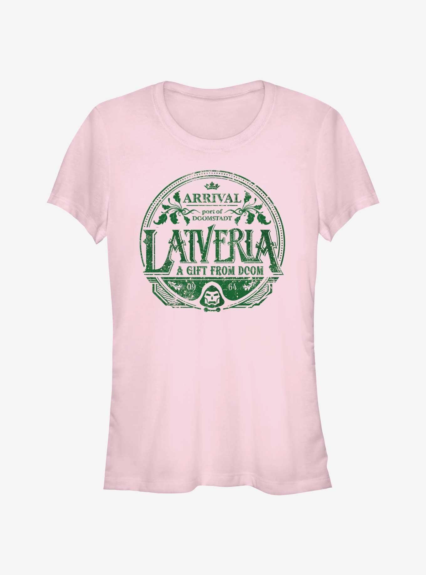 Marvel Avengers Latveria Gift From Doom Girls T-Shirt, LIGHT PINK, hi-res