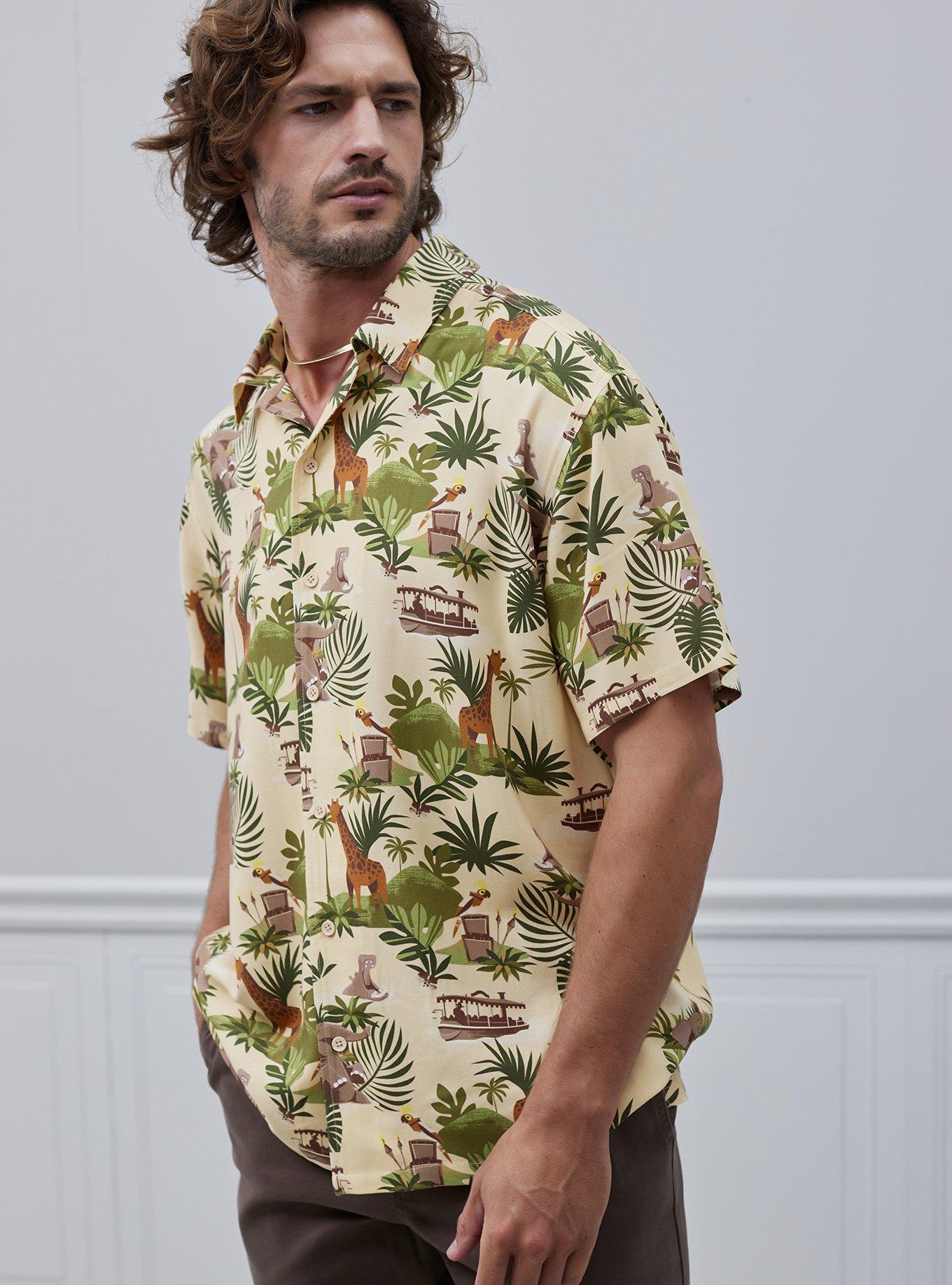 Our Universe Disney Jungle Cruise Animals & Foliage Woven Button-Up Our Universe Exclusive