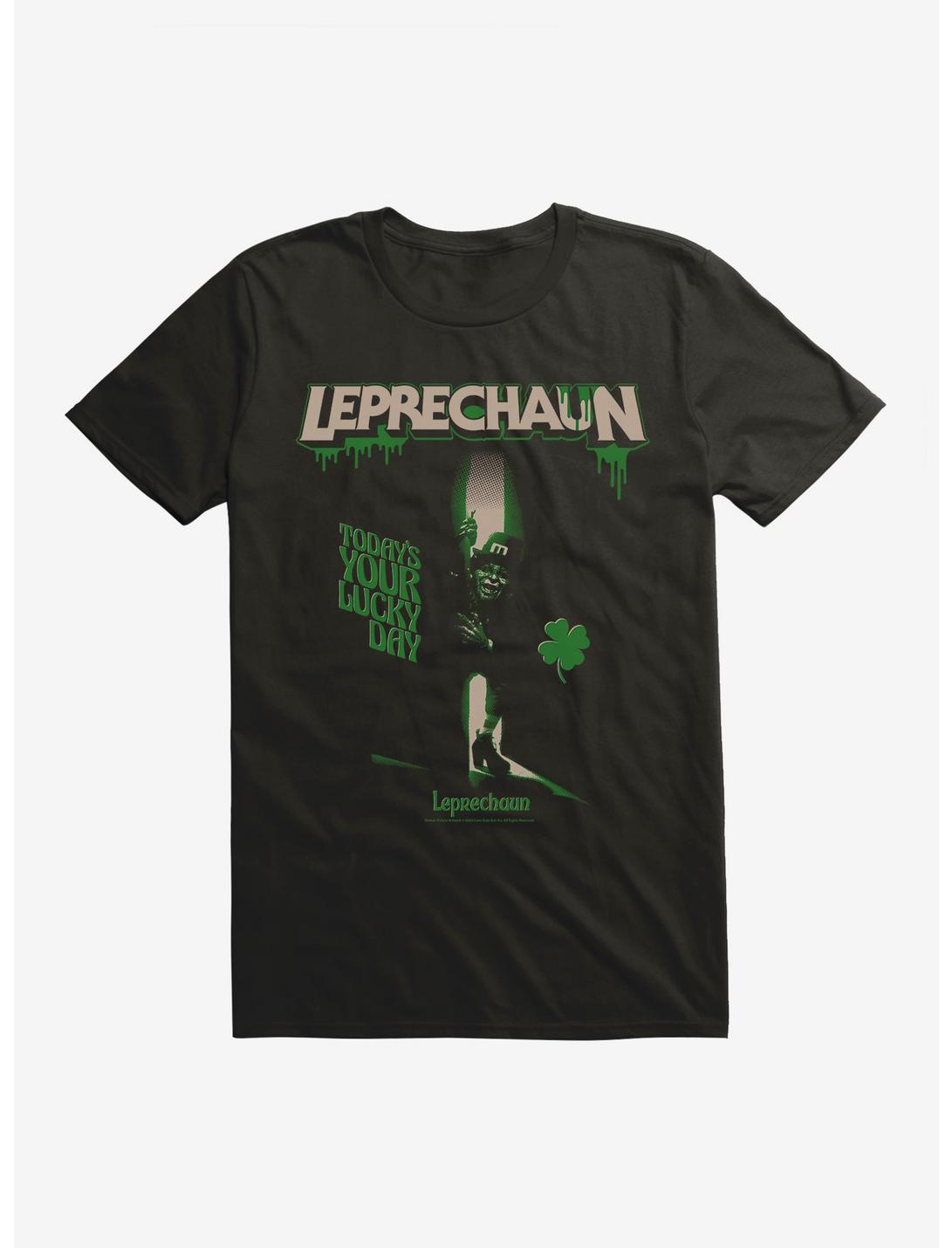 Leprechaun Lucky Day Clover T-Shirt, BLACK, hi-res