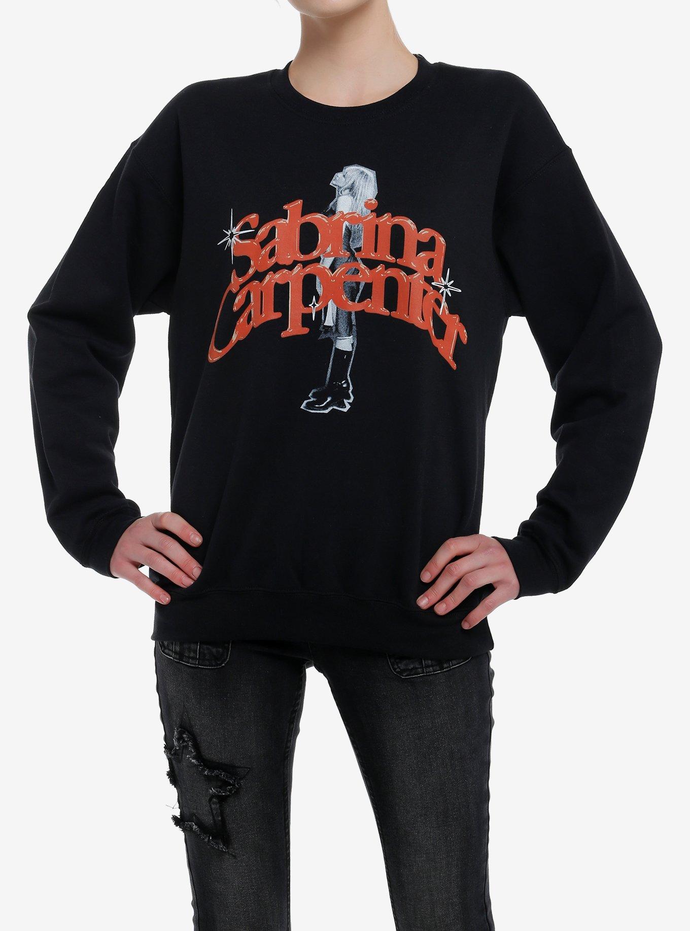 Sabrina Carpenter Tonal Pose Girls Sweatshirt, BLACK, hi-res
