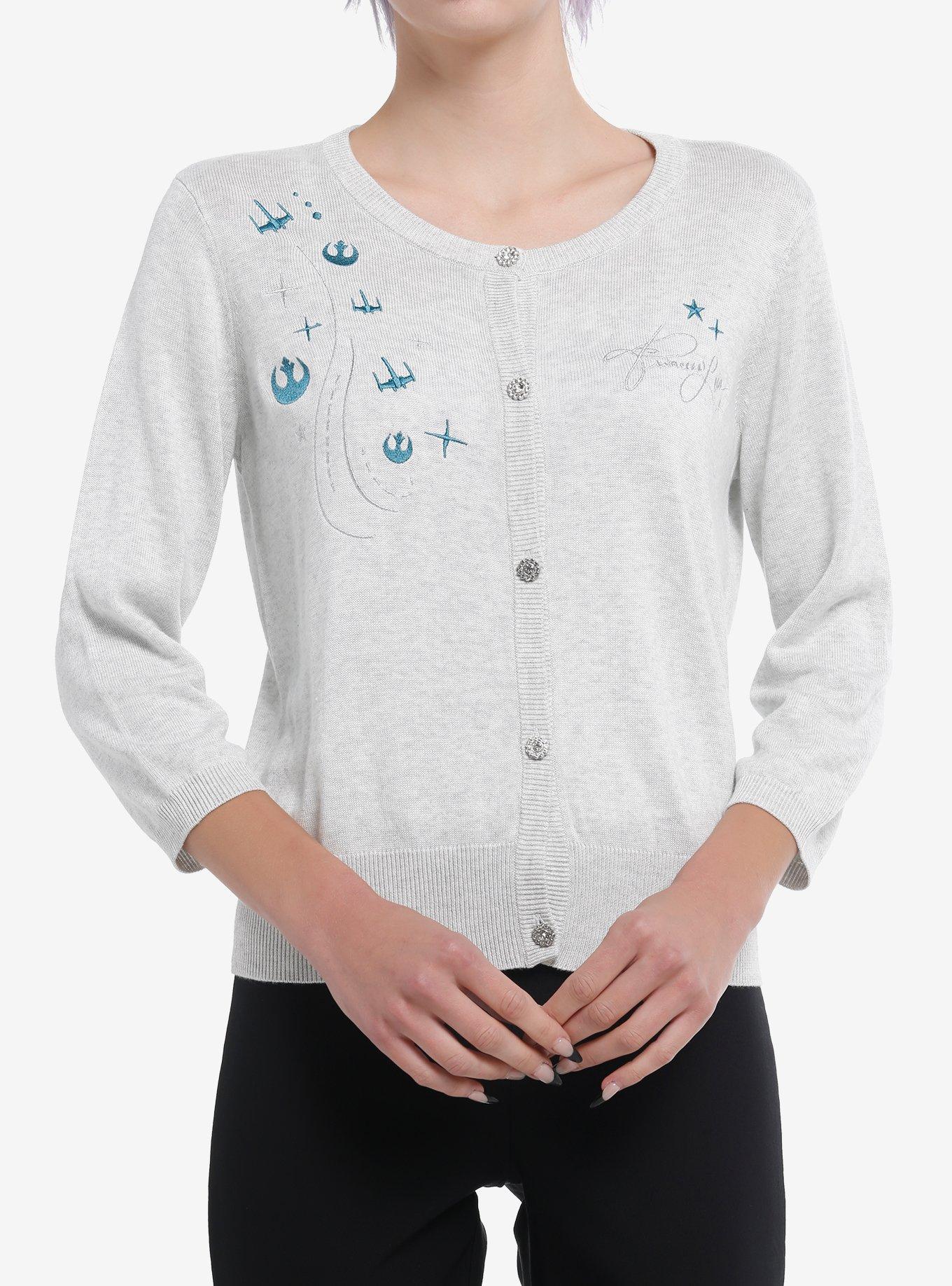 Her Universe Star Wars Princess Leia Rebels 3/4 Sleeve Cardigan Her Universe Exclusive, , hi-res