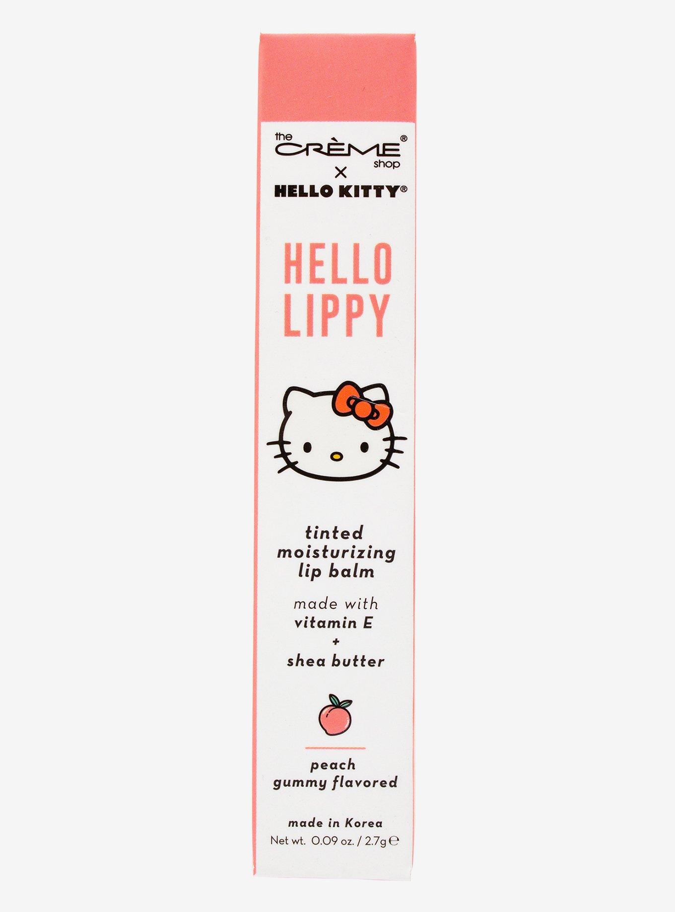 Cr&egrave;me Shop Sanrio Hello Kitty Hello Lippy Peach Gummy Flavored Tinted Lip Balm, , hi-res