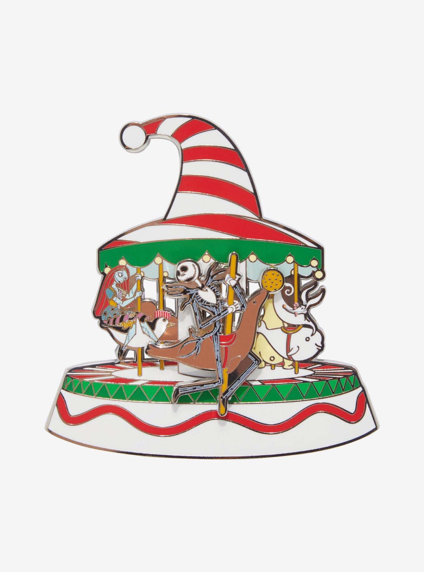 Loungefly Disney The Nightmare Before Christmas Merry-Go-Round Limited Edition Sliding Enamel Pin, , hi-res