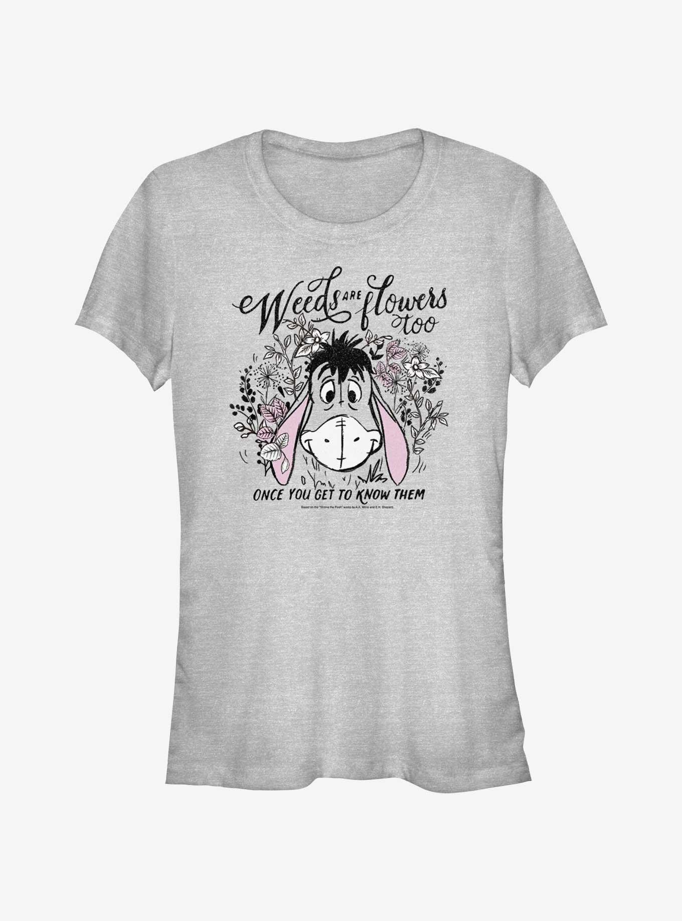 Disney Winnie The Pooh Eeyore Weeds Are Flowers Too Girls T-Shirt, ATH HTR, hi-res