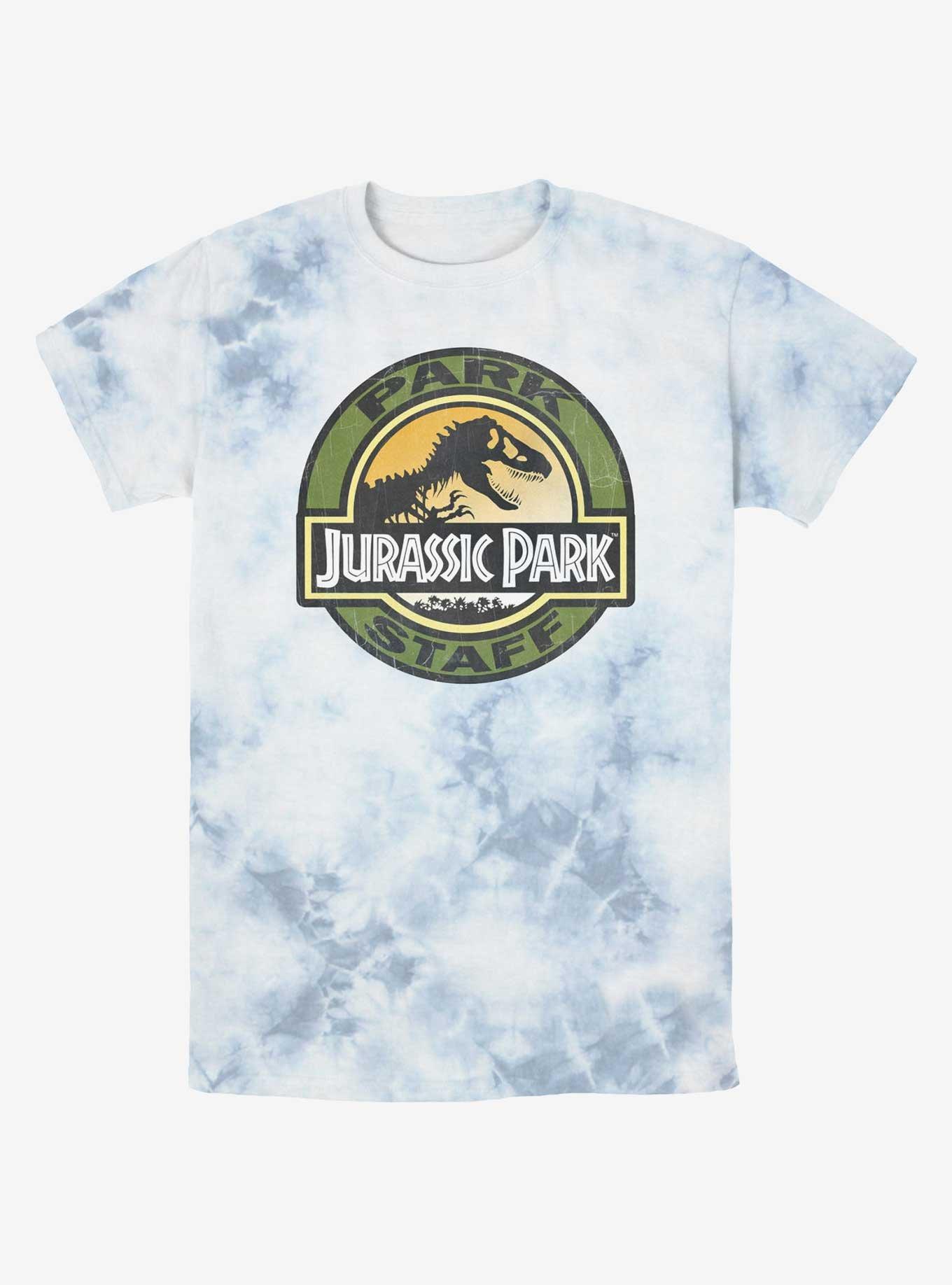 Jurassic Park Staff Tie-Dye T-Shirt, WHITEBLUE, hi-res