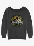Jurassic Park Staff Girls Slouchy Sweatshirt, CHAR HTR, hi-res
