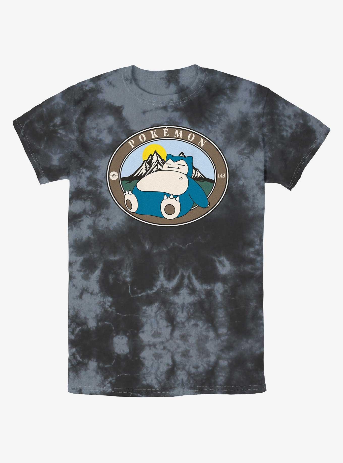 Pokemon Sleepy Snorlax Tie-Dye T-Shirt, BLKCHAR, hi-res