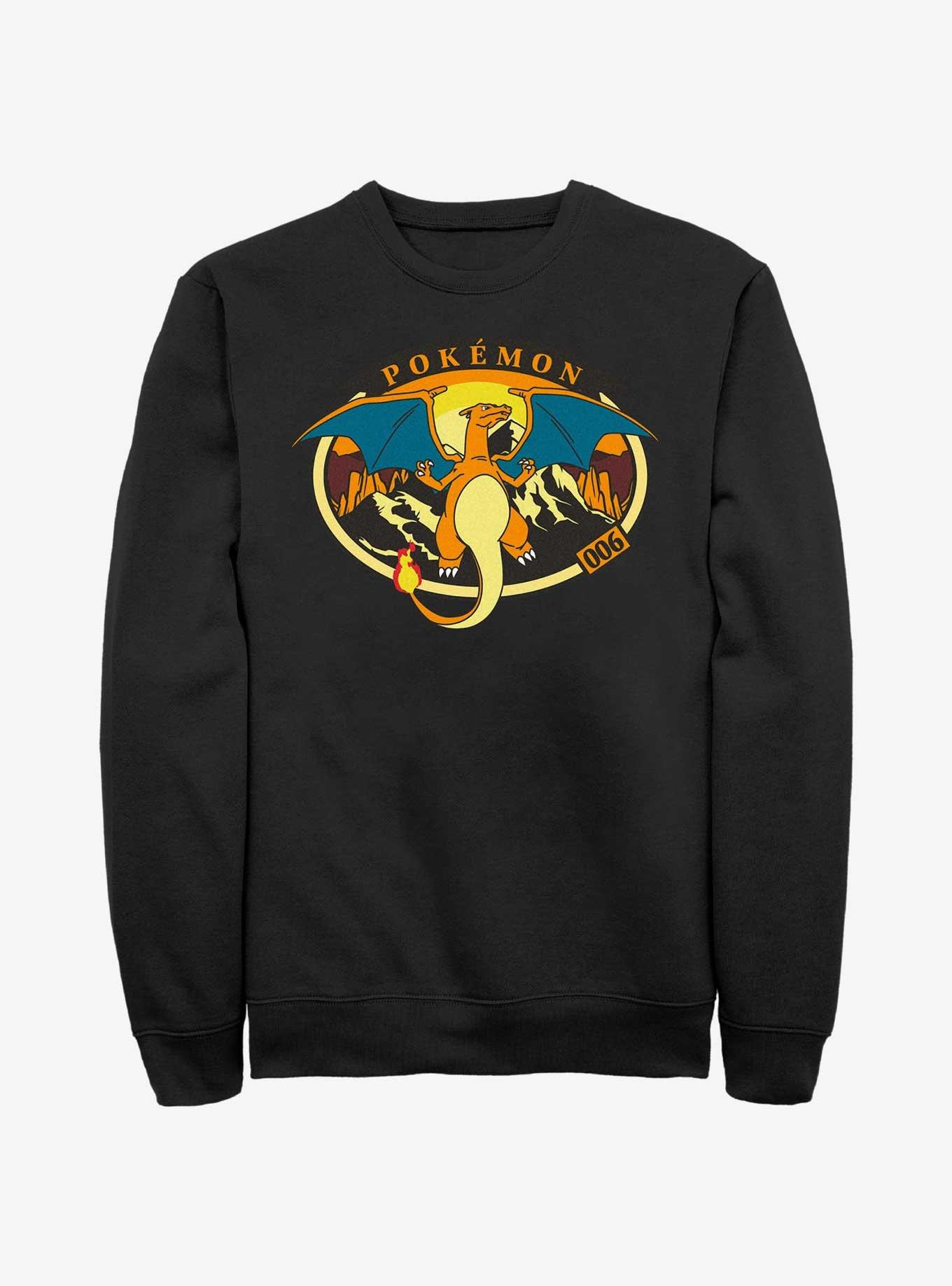 Pokemon Volcano Charizard Sweatshirt, BLACK, hi-res