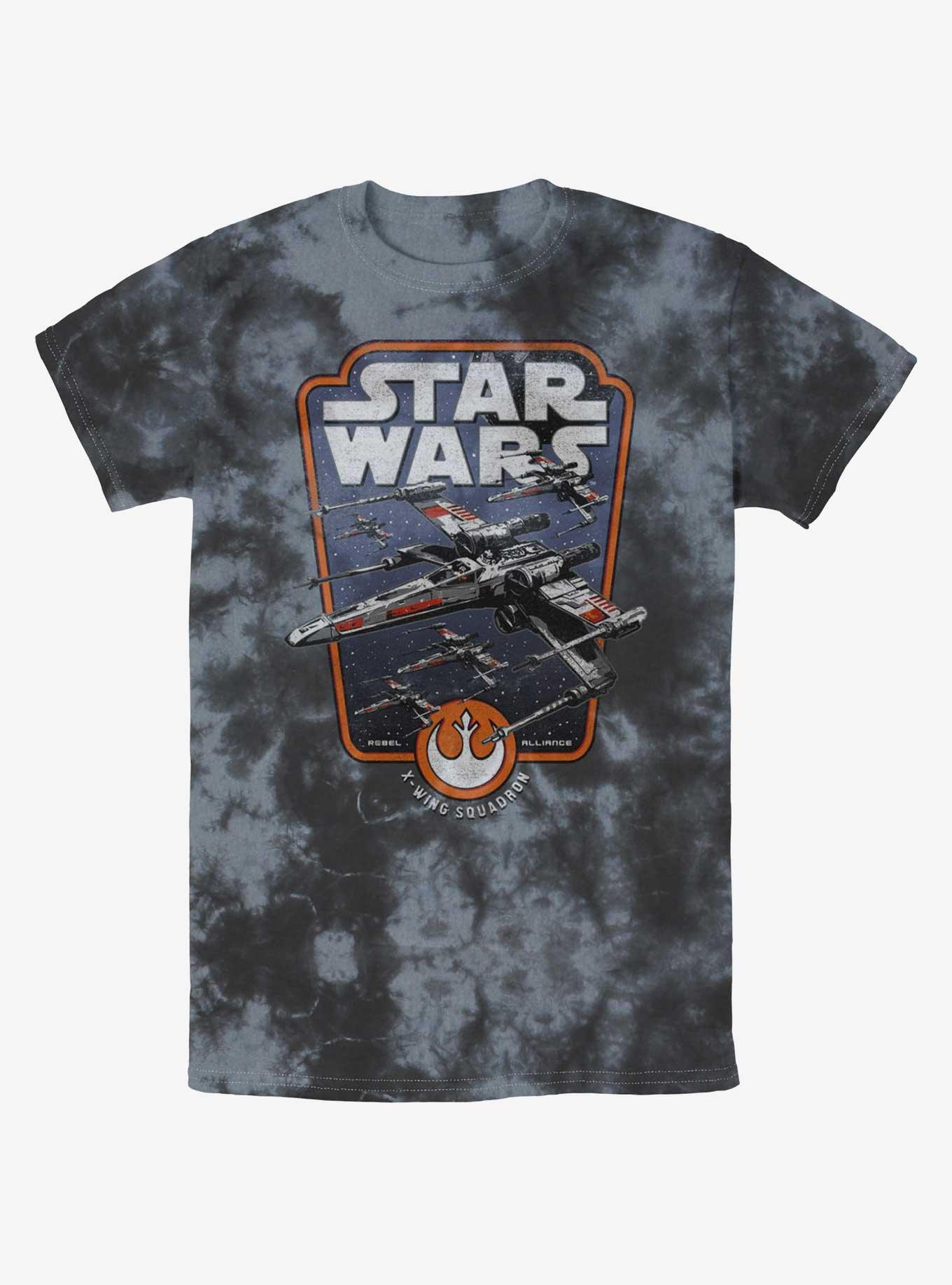 Star Wars Red Squadron Tie-Dye T-Shirt, BLKCHAR, hi-res