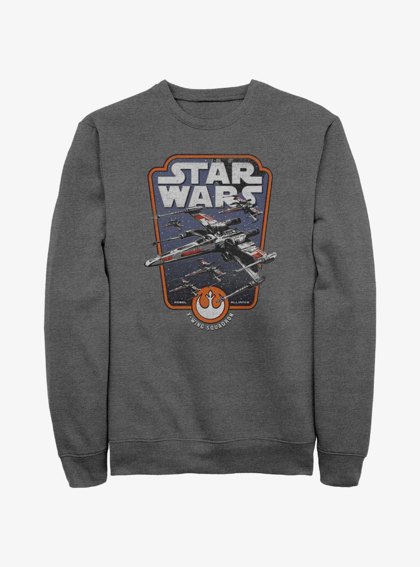 Star Wars Red Squadron Sweatshirt, CHAR HTR, hi-res
