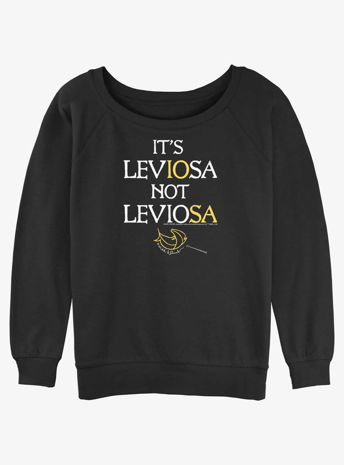 Harry Potter Leviosa Girls Slouchy Sweatshirt, BLACK, hi-res