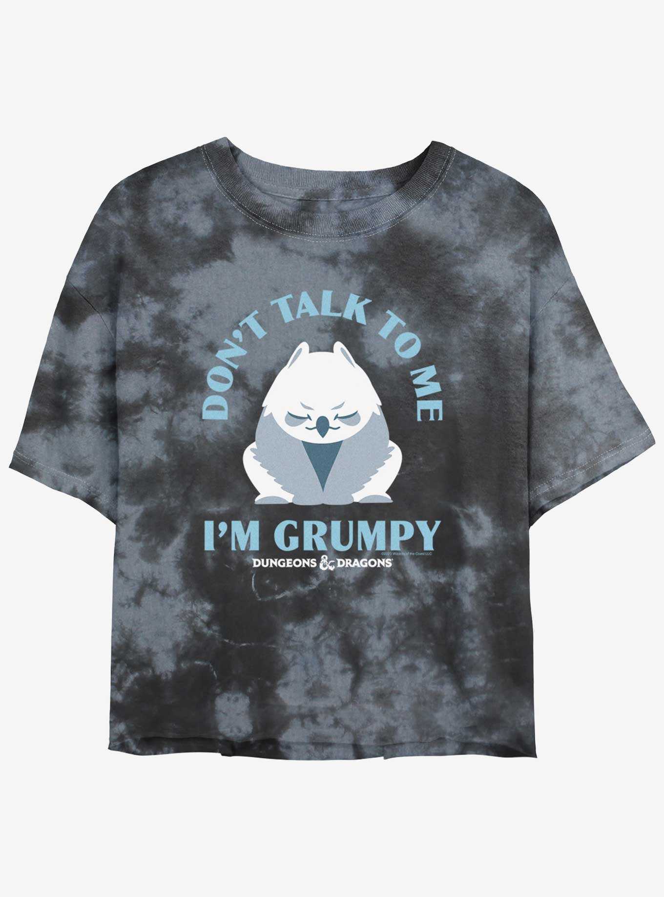 Dungeons & Dragons Grumpy Owlbear Girls Tie-Dye Crop T-Shirt, , hi-res