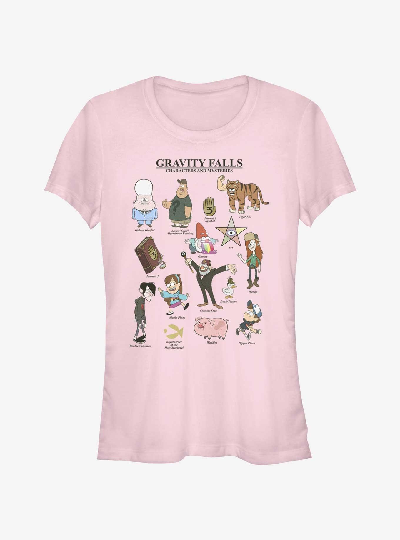 Disney Gravity Falls Characters & Mysteries Girls T-Shirt, LIGHT PINK, hi-res
