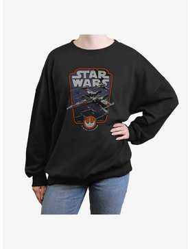 Star Wars Red Squadron Girls Oversized Sweatshirt, , hi-res