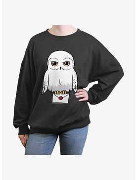 Harry Potter Anime Hedwig Mail Girls Oversized Sweatshirt, , hi-res