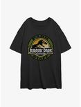 Jurassic Park Staff Girls Oversized T-Shirt, BLACK, hi-res