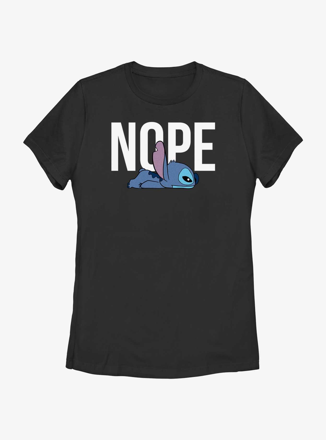 Disney Lilo & Stitch Nope Womens T-Shirt