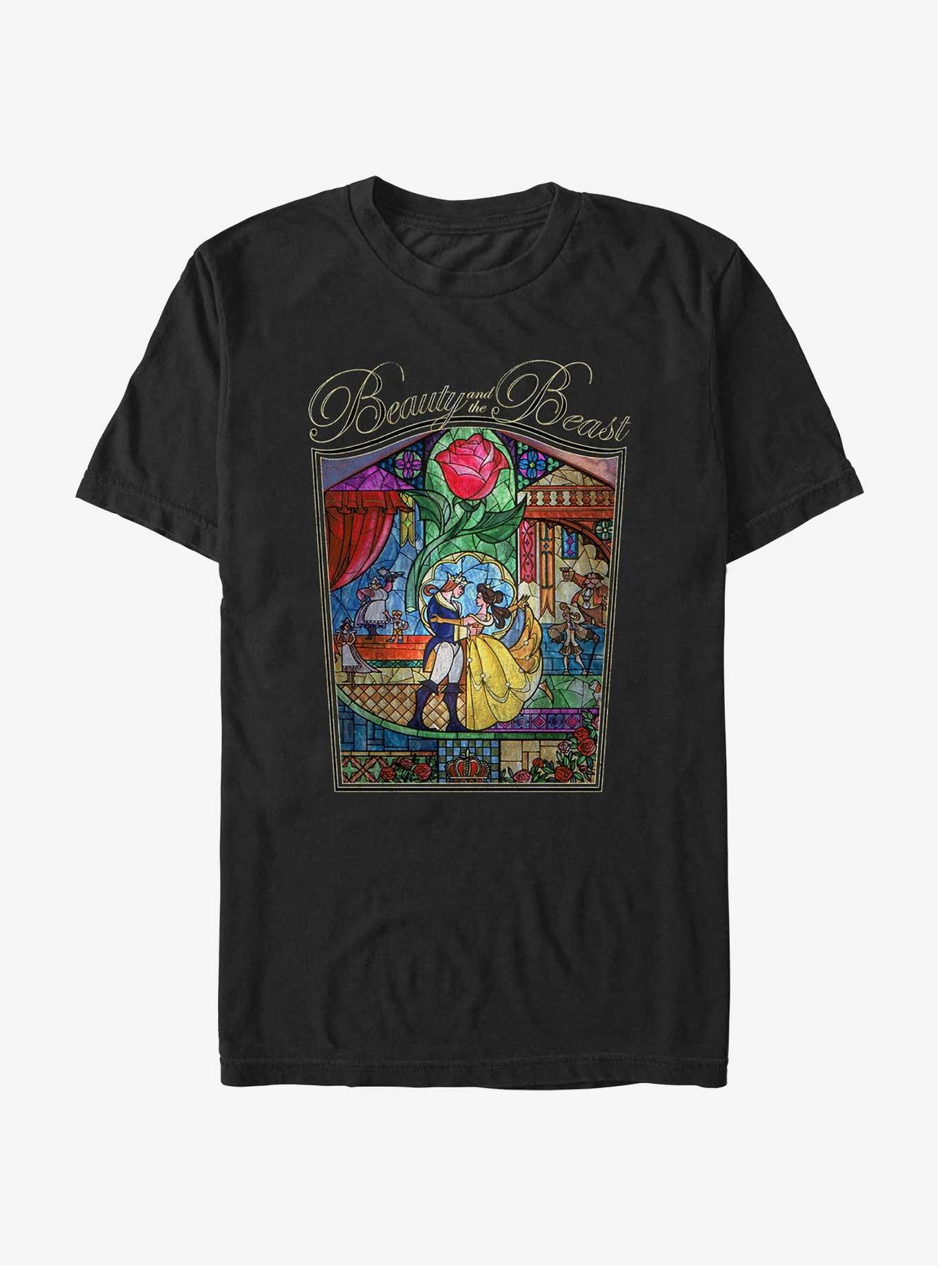 Disney Beauty and the Beast Stained Glass Story T-Shirt