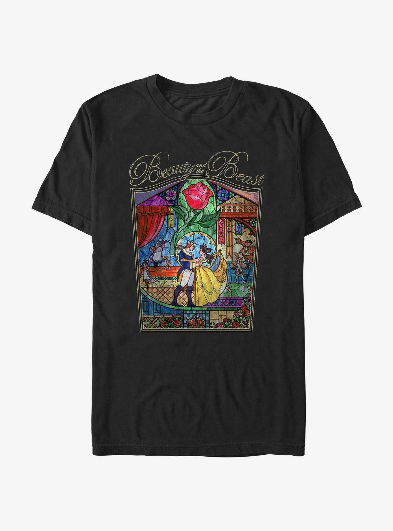 Disney Beauty and the Beast Stained Glass Story T-Shirt, , hi-res