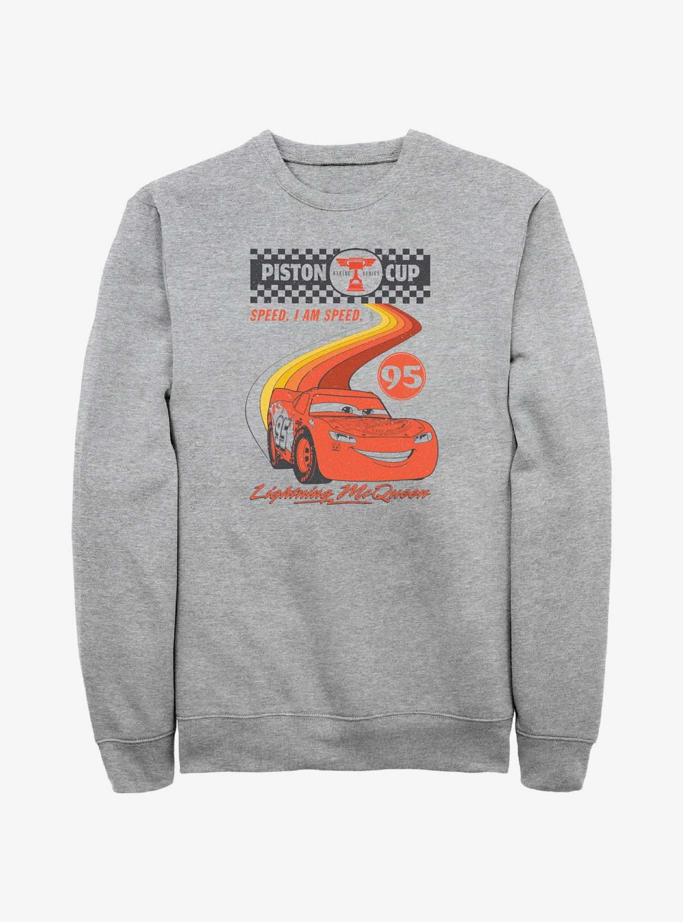 Disney Pixar Cars Retro McQueen Speedway Sweatshirt, ATH HTR, hi-res