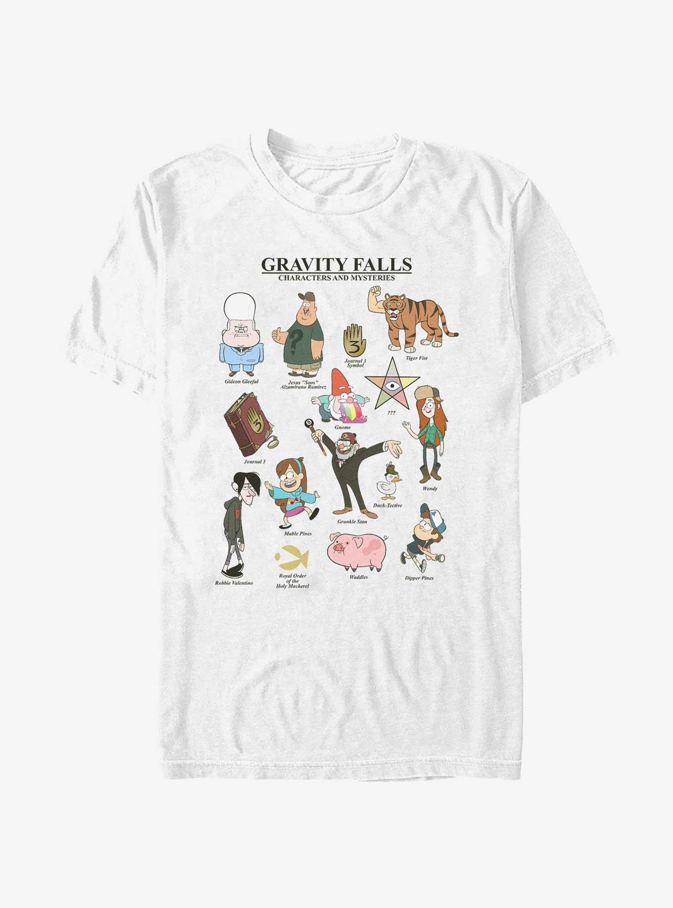 Disney Gravity Falls Characters & Mysteries T-Shirt