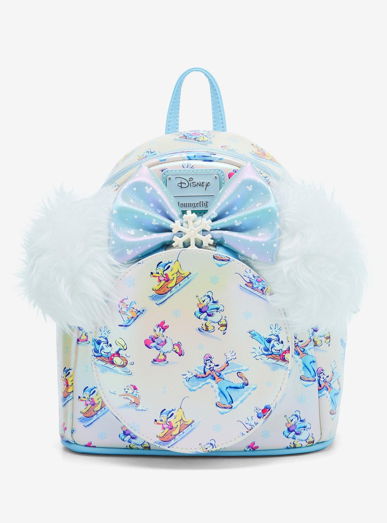 Loungefly Disney Mickey Mouse & Friends Snow Scenes Mini Backpack With Ears Headband, , hi-res