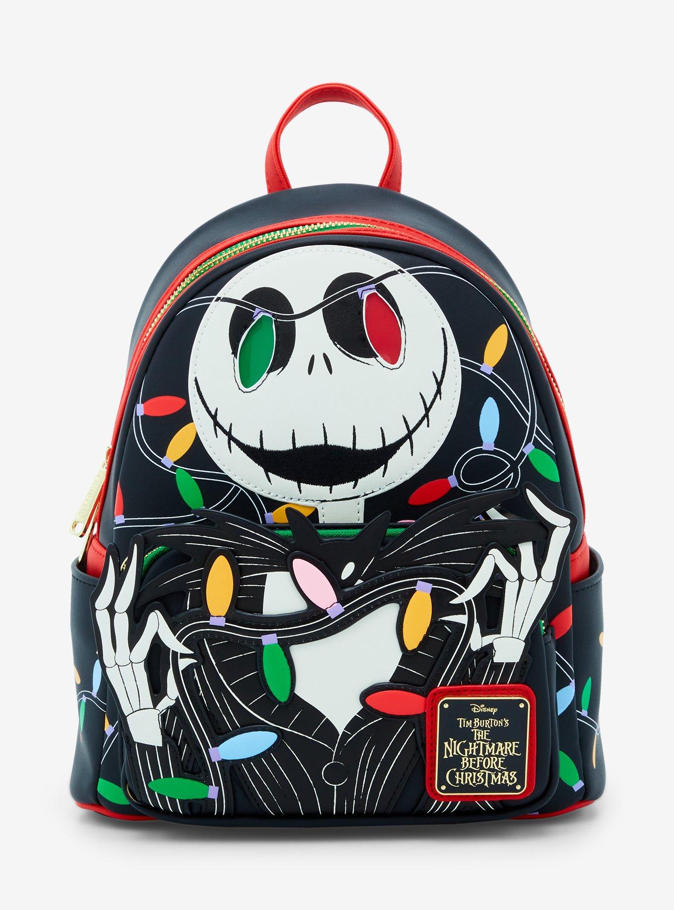 Loungefly The Nightmare Before Christmas Jack Glow-in-the-Dark Light-Up Mini Backpack, , hi-res