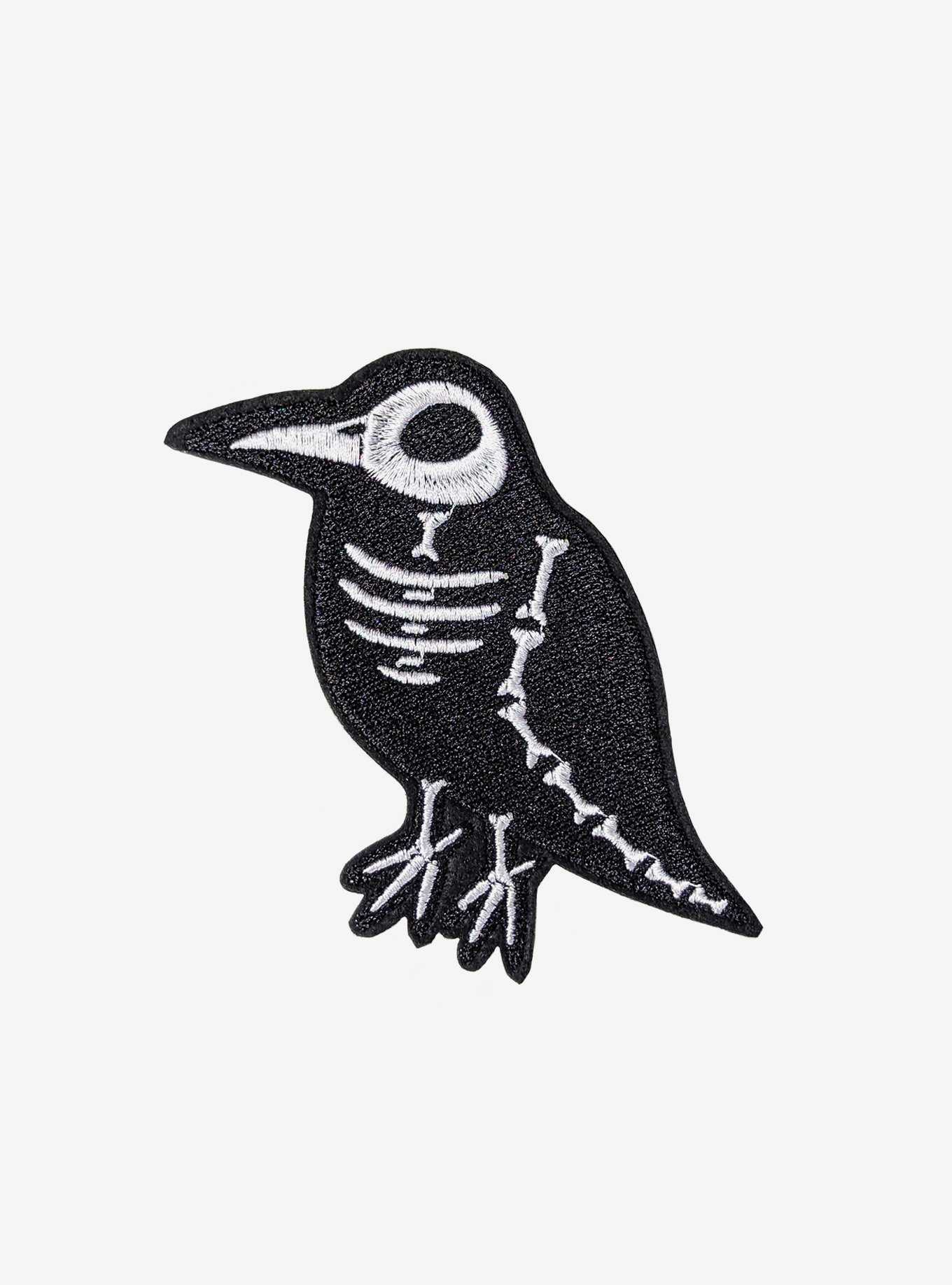 Skeleton Crow Patch, , hi-res