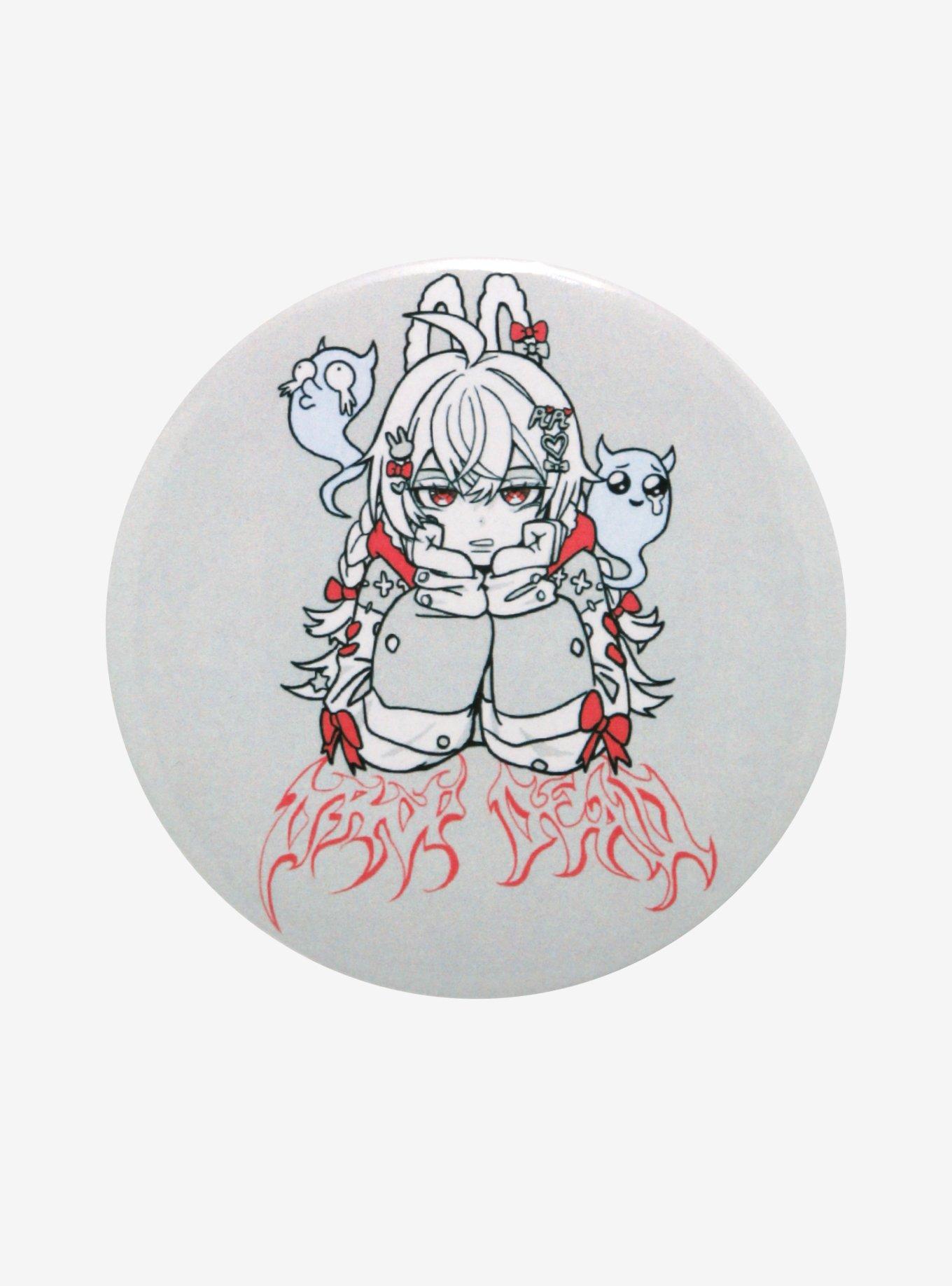 Animebae X Pipkin Pippa Girl With Ghosts Drop Dead Button, , hi-res