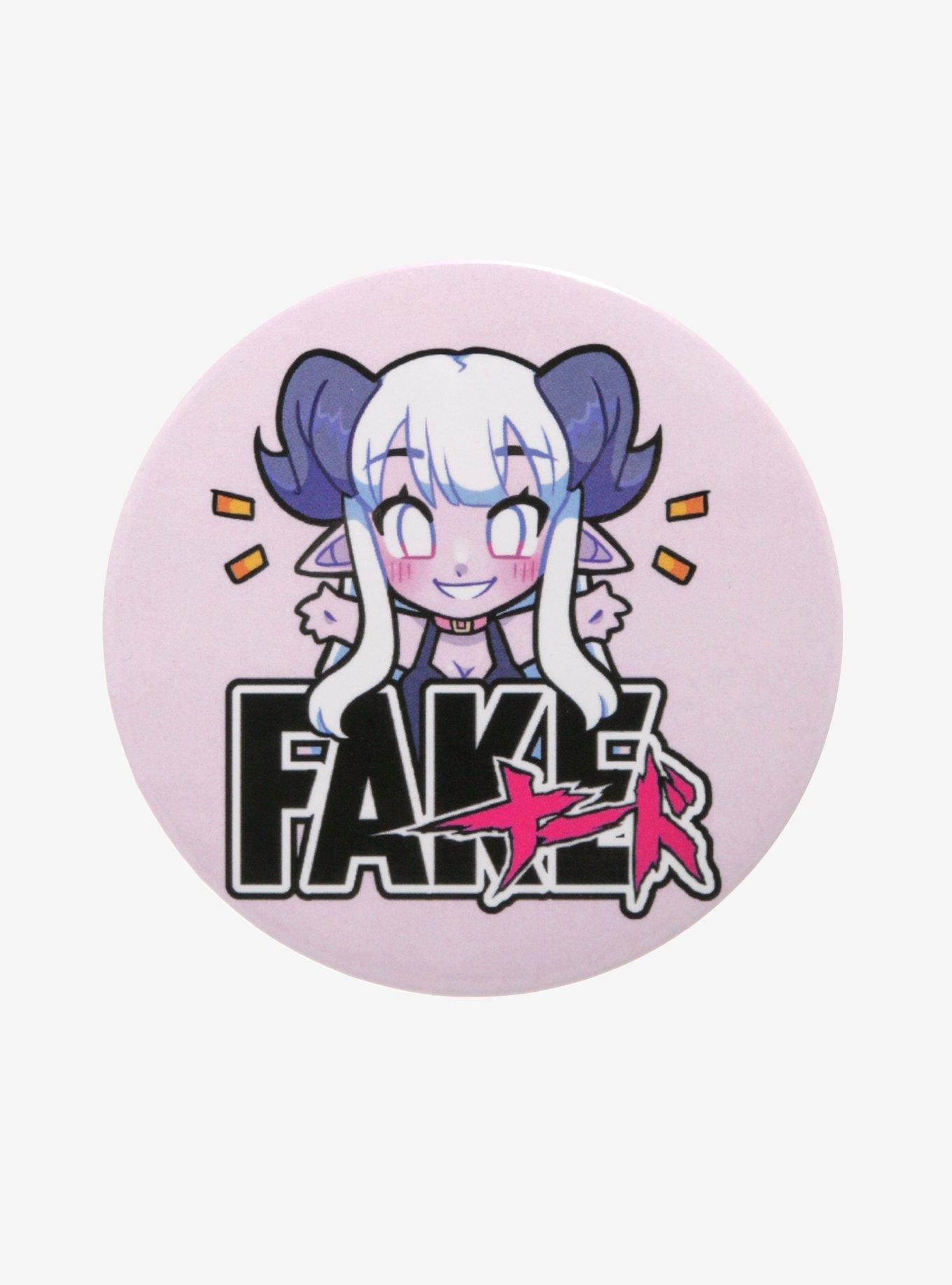 Fake Nerd 3 Inch Button, , hi-res