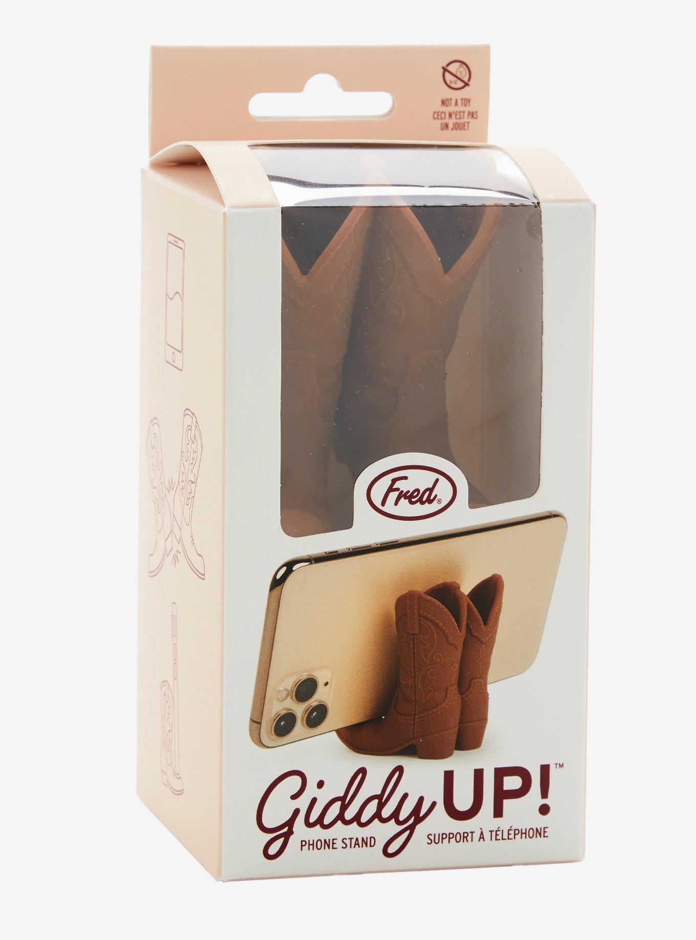 Fred Giddy Up! Pink Cowboy Boots Phone Stand