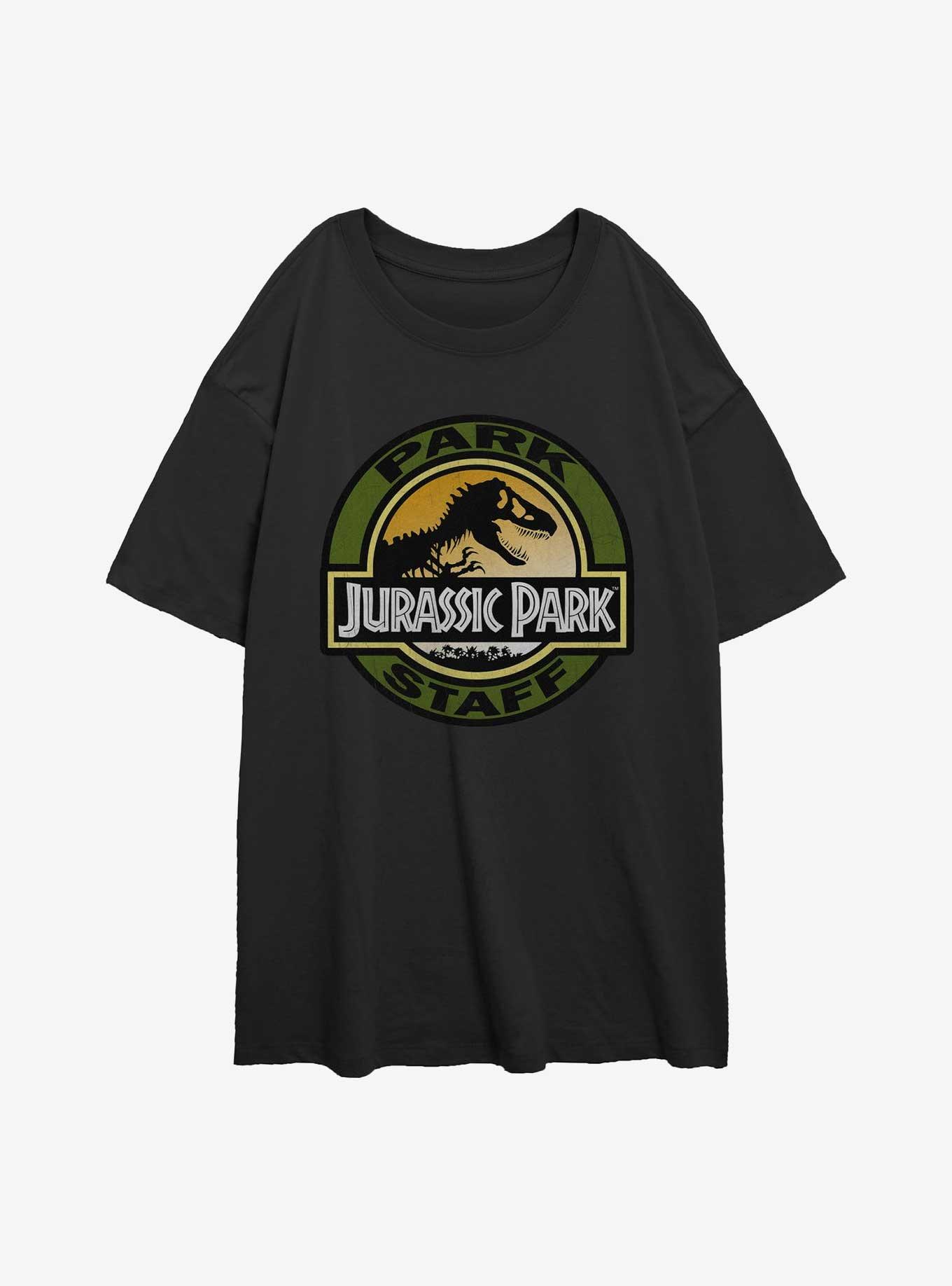 Jurassic Park Staff Womens Oversized T-Shirt