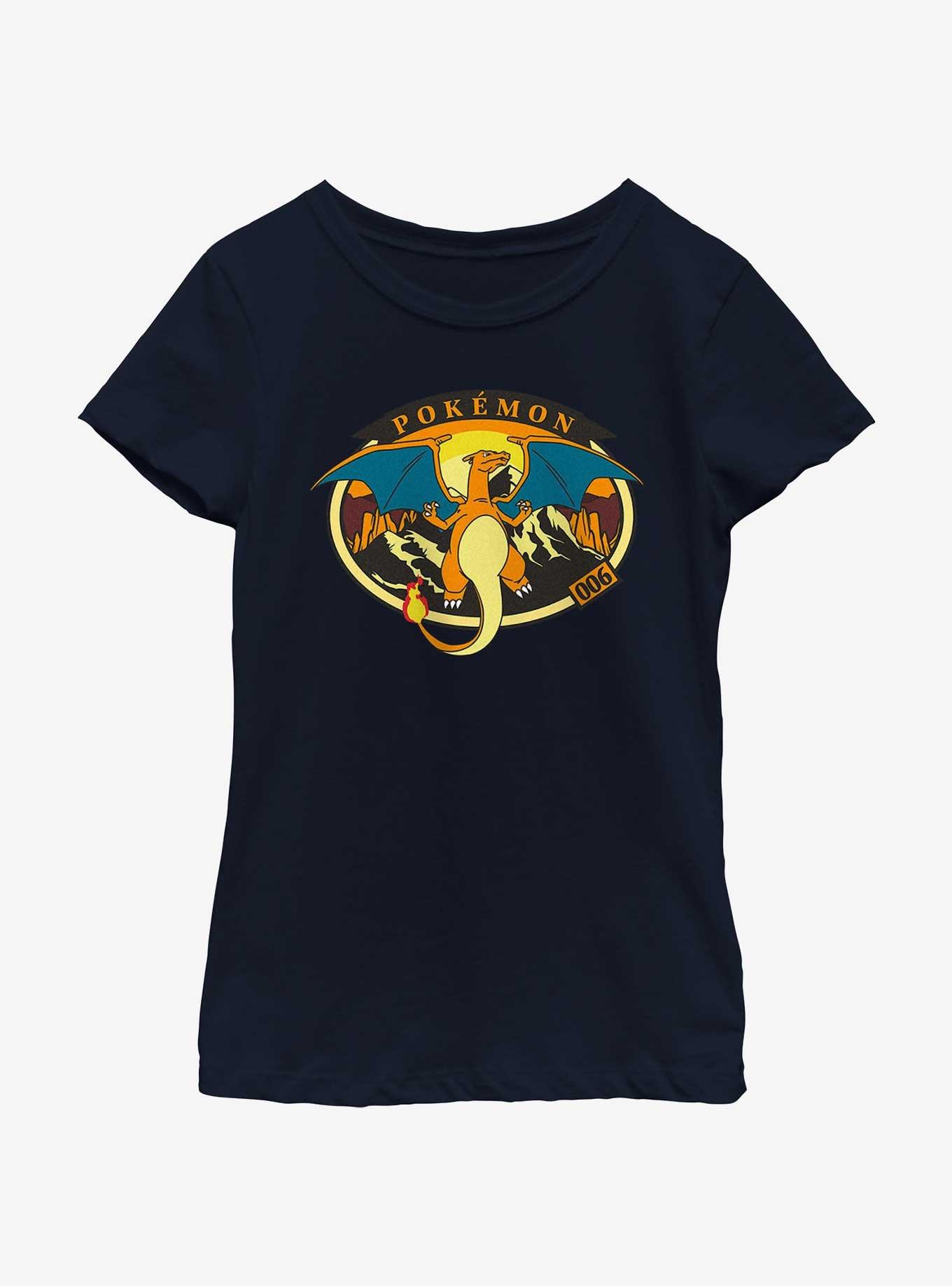 Pokemon Volcano Charizard Youth Girls T-Shirt