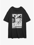 Attack on Titan The Rumbling Poster Womens Oversized T-Shirt, BLACK, hi-res