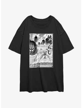 Attack on Titan The Rumbling Poster Womens Oversized T-Shirt, , hi-res
