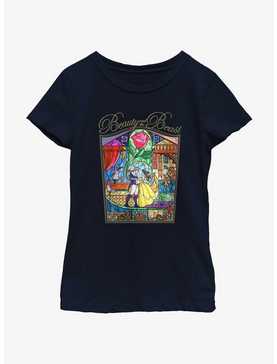 Disney Beauty and the Beast Stained Glass Story Youth Girls T-Shirt, , hi-res