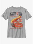 Disney Pixar Cars Retro McQueen Speedway Youth T-Shirt, ATH HTR, hi-res