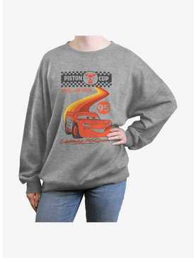 Disney Pixar Cars Retro McQueen Speedway Womens Oversized Sweatshirt, , hi-res
