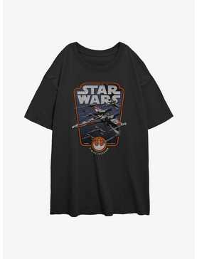 Star Wars Red Squadron Womens Oversized T-Shirt, , hi-res