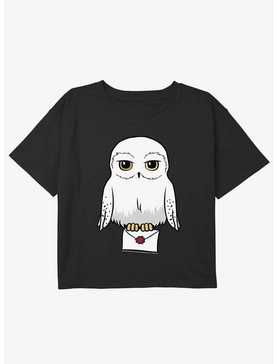 Harry Potter Anime Hedwig Mail Youth Girls Boxy Crop T-Shirt, , hi-res