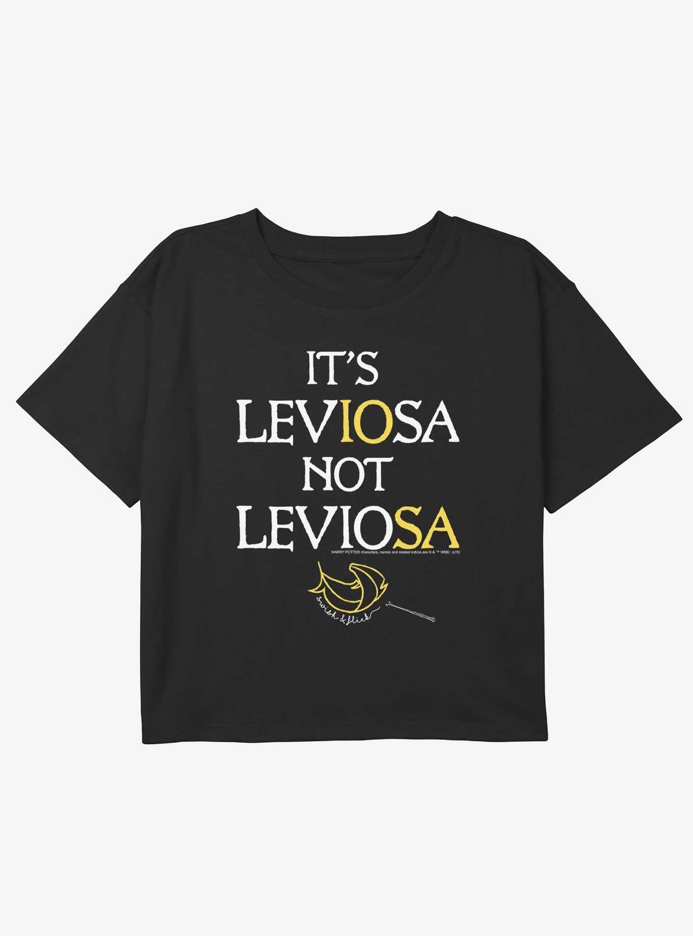 Harry Potter Leviosa Youth Girls Boxy Crop T-Shirt