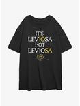 Harry Potter Leviosa Womens Oversized T-Shirt, BLACK, hi-res