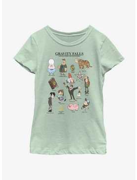 Disney Gravity Falls Characters & Mysteries Youth Girls T-Shirt, , hi-res