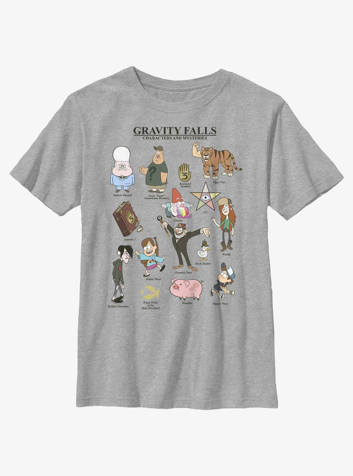 Disney Gravity Falls Characters & Mysteries Youth T-Shirt