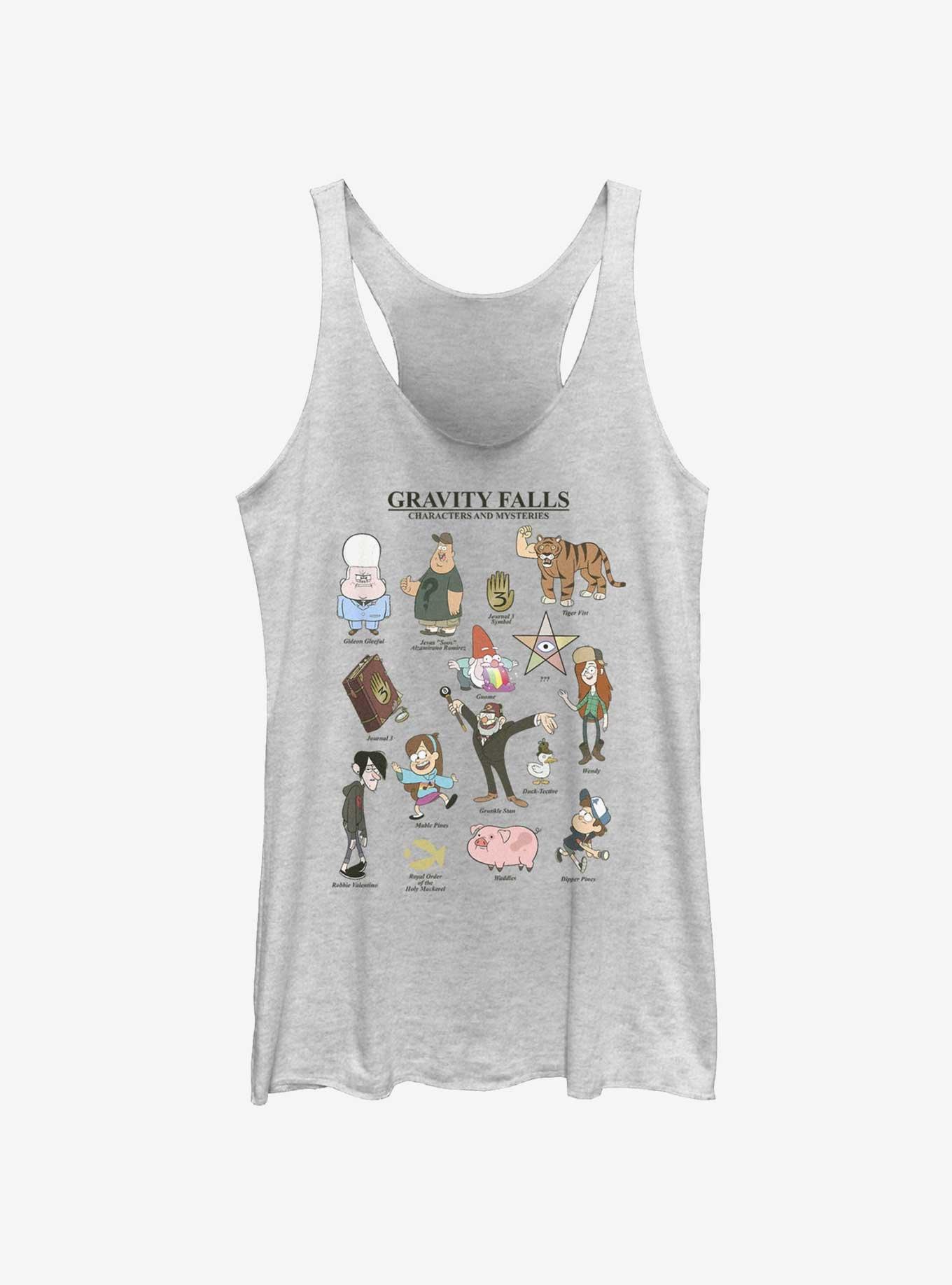 Disney Gravity Falls Characters & Mysteries Womens Tank Top