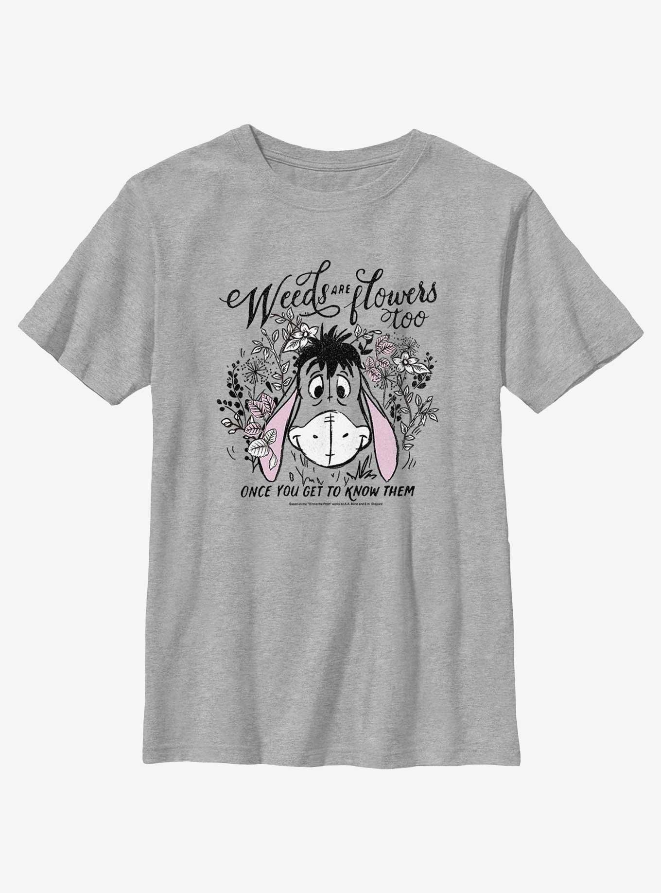Disney Winnie The Pooh Eeyore Weeds Are Flowers Too Youth T-Shirt, , hi-res
