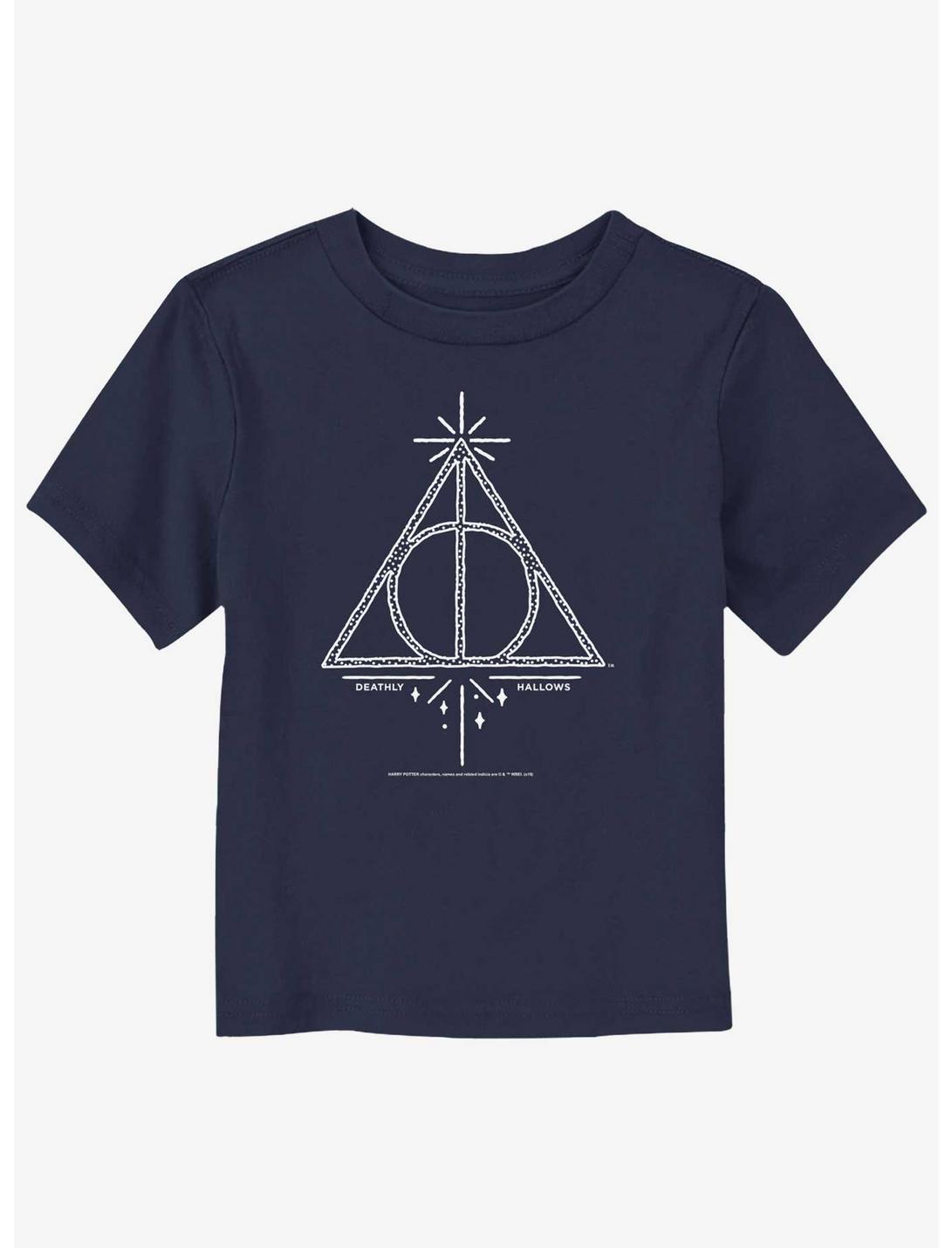 Harry Potter Deathly Hallows Symbol Toddler T-Shirt, NAVY, hi-res