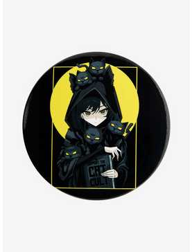 Cat Cult 3 Inch Button By Kawaii Krypt, , hi-res