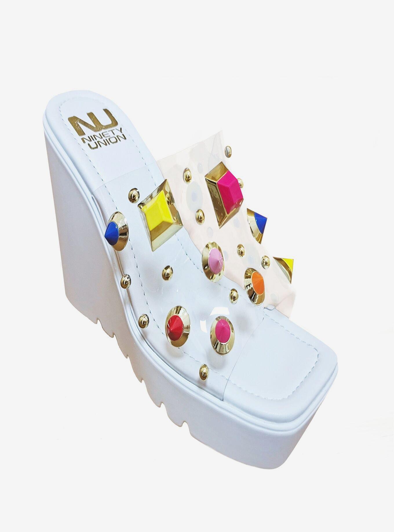 Palm Beach Stones Wedge Sandal White, BRIGHT WHITE, hi-res